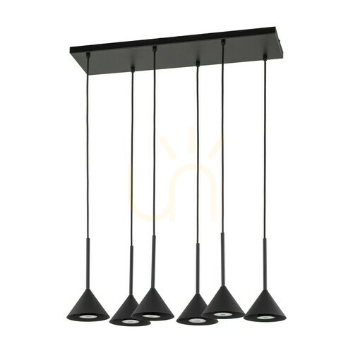 Kontrola Cono Mini černá závěsná lampa 6