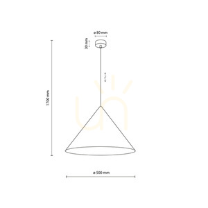 Cono Sabia Závěsné svítidlo 1 Xl small 7