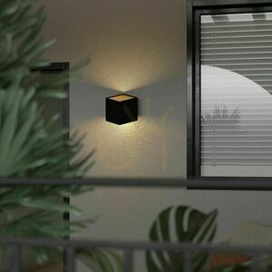 Cube Black Led nástěnné svítidlo ip 54 small 1