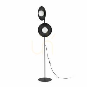 Břidlicová černá skleněná stojací lampa 2 Xg9 small 0