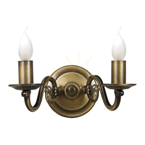 Kontrola Elegantní nástěnné svítidlo RETRO 2 x E14 LED patina
