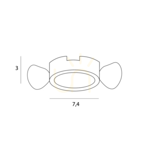 Vestavné svítidlo Max Light Spilio bílé hliníkové 7,4 cm H190.02 small 3
