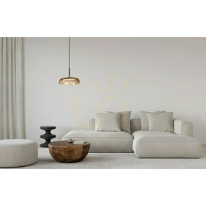 Závěsná LED lampa Italux Colle žlutá 12W 1500 lm PND-48529-BK-YLL small 1