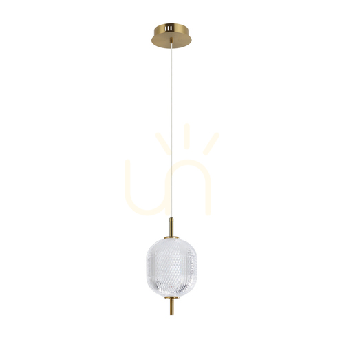 Kontrola Závěsné LED svítidlo Italux Corado zlaté 15 cm PND-81438-1A-GD
