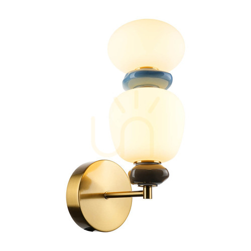 Kontrola Nástěnné LED světlo Italux Evans zlaté sklo keramika WL-94981-1B-GD
