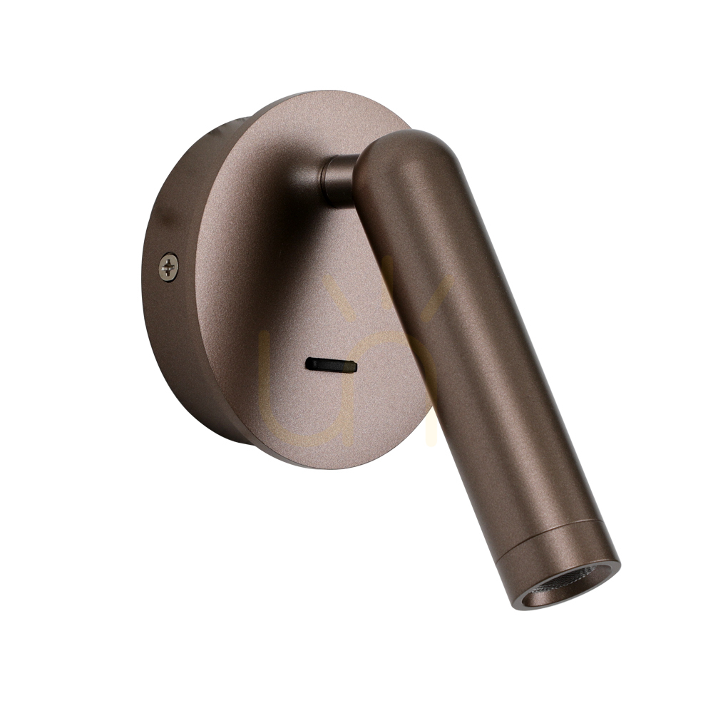 Nástenné svietidlo Italux Carda LED hnedé WL-64834-1-CF