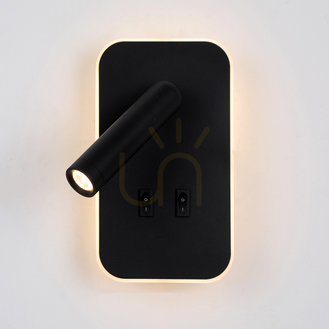 Kontrola Nástěnné svítidlo Italux Doria LED černé 2x8W WL-83957-1-BK Nástěnné svítidlo Italux Doria LED černé 2x8W WL-83957-1-BK