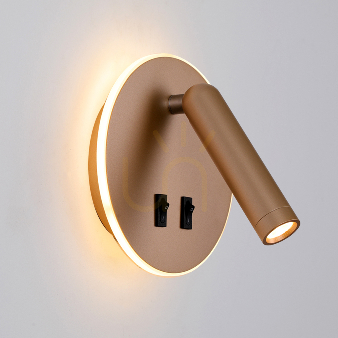 Kontrola Nástěnné svítidlo Italux Furla LED zlaté 2x8W WL-53742-1-GD Nástěnné svítidlo Italux Furla LED zlaté 2x8W WL-53742-1-GD
