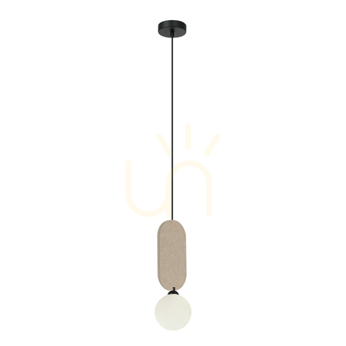Kontrola Závěsná lampa Italux Lorenzo G9 bílá béžová 12 cm PND-59815-1-BG