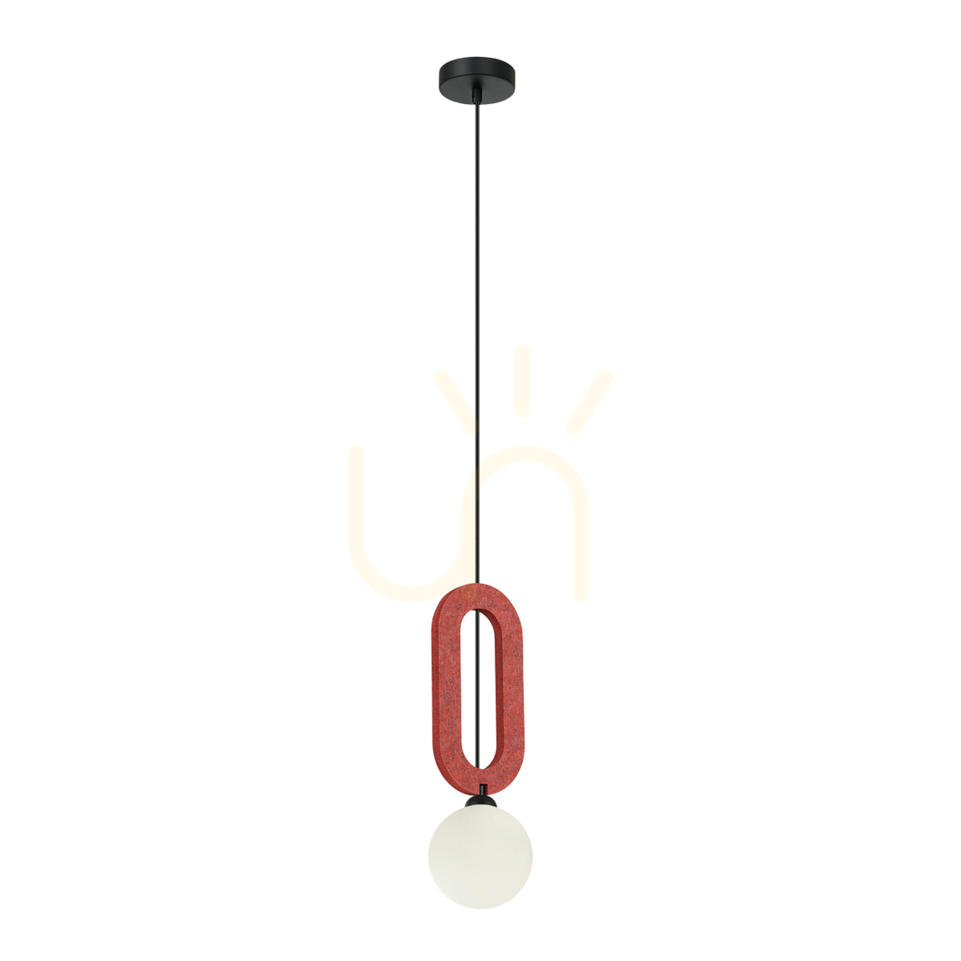 Kontrola Závěsné svítidlo Italux Masso G9 červené PND-59839-1-RED Závěsné svítidlo Italux Masso G9 červené PND-59839-1-RED
