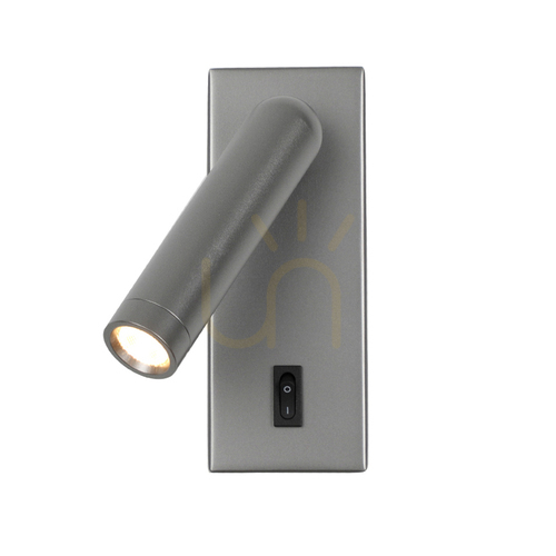 Kontrola Nástěnné LED světlo Italux Nova šedé 2,5W 3000K WL-46376-1-GR