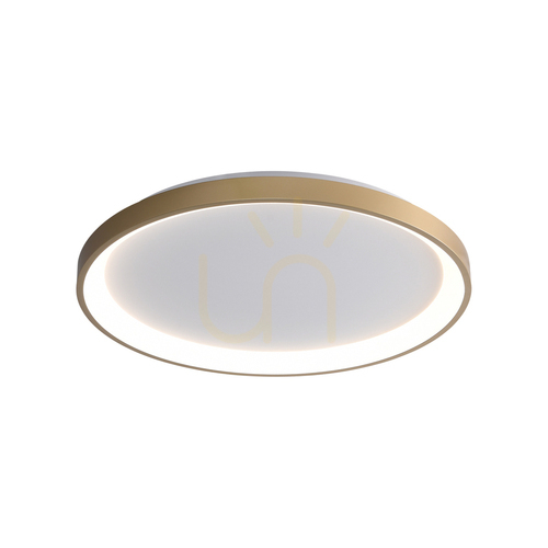 Kontrola LED plafon Italux RADEN bílý/zlatý 48 cm CLN-3151-S-GD