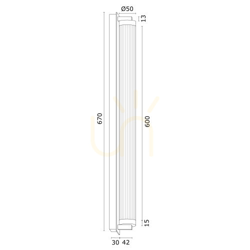 Kontrola Nástěnné svítidlo Argon Hampton 8622 LED sklo mosaz transparentní IP20