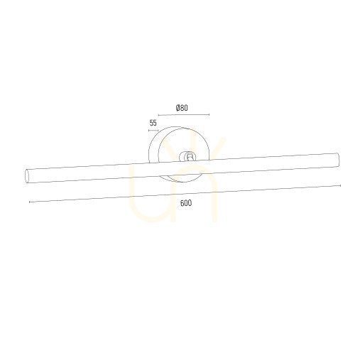 Kontrola Nástěnné LED světlo ARGON MIRIAM černé 600 mm 3000K 8597