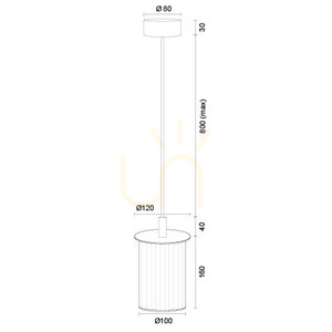 Závěsné světlo ARGON NORFOLK černé IP44 8751 small 6