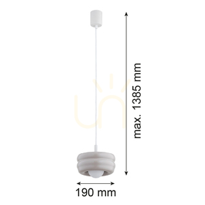 Závěsná lampa Argon TEVO bílá G9 1x4W IP20 8814 small 6