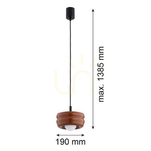 Závěsná lampa ARGON TEVO bílá terakota G9 IP20 8817 small 6