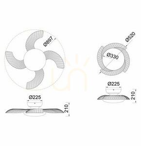 Lustr Mantra ALOHA 8234 se stropním ventilátorem small 5