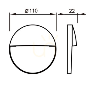 Venkovní nástěnné LED svítidlo Mantra BAKER 7014 bílé, Ø11 cm small 4