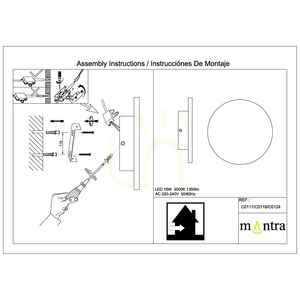 Bílé nástěnné a stropní LED svítidlo Mantra BORA BORA C0117, 27 cm, 16 W, 3000 K small 6