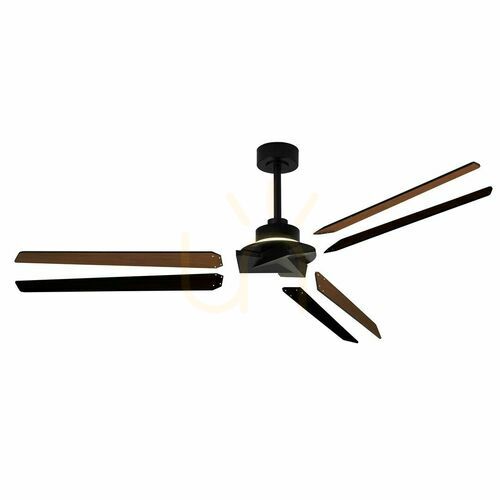 Kontrola Stropní ventilátor s LED osvětlením Mantra BRISA MINI 8725, 151 cm, černá/dřevo