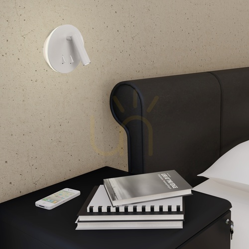 Kontrola Nástěnné LED svítidlo na čtení Mantra CAYMAN 6080, matná bílá, 3000 K