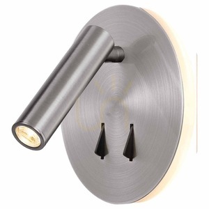 Nástěnné svítidlo na čtení Mantra CAYMAN 6081 saténový nikl LED 3+6 W 3000 K small 0
