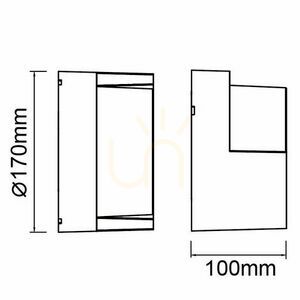 Venkovní nástěnné svítidlo Mantra CREEK 8854 černé, kulaté Ø17 cm, LED 15 W, CCT, IP65 small 2