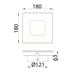 Nástěnné LED svítidlo Mantra DALIA 8116 černé a zlaté, 18 W, 18 cm small 9