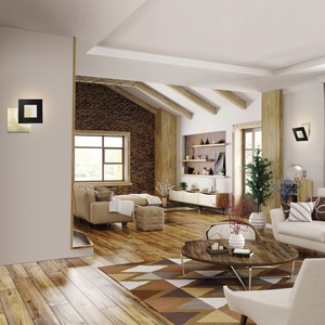 LED nástěnné svítidlo Mantra Dalia 8145 černé a zlaté 40 cm 40 W 3000 K small 6