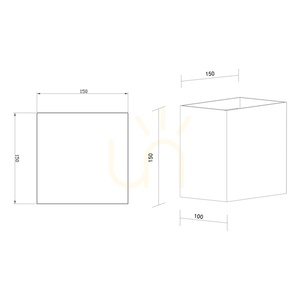 Venkovní nástěnné svítidlo Mantra DAVOS XL 8610 bílé LED 20 W 2700 K small 2