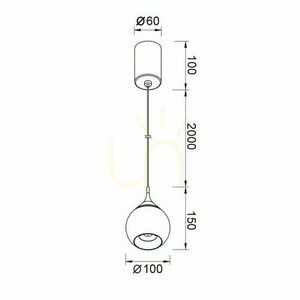 Závěsné svítidlo Mantra DROP 8891 small 3