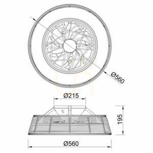 Lustr Stropní ventilátor Mantra Mantra INDONESIA MINI 8225 small 3