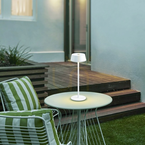 Kontrola Bateriová venkovní stolní lampa Mantra K4 7985 bílá LED 3000 K IP54