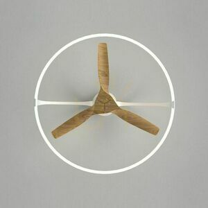 Stropní ventilátor se světlem Mantra NEPAL 7532 bílý/buk LED 75 W 105 cm small 1