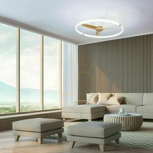 Stropní ventilátor se světlem Mantra NEPAL 7532 bílý/buk LED 75 W 105 cm small 4