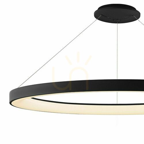 Kontrola Závěsný kruhový lustr Mantra NISEKO II 90 cm černý LED CCT s ovladačem 8646