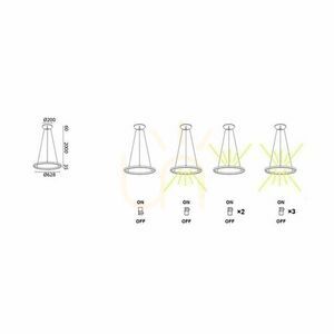 Závěsná lampa Mantra RIUMAR 8673 small 3