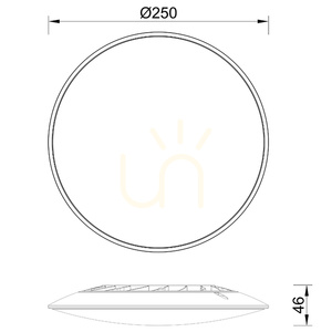 Stropní LED svítidlo Mantra SLIM 25 cm bílé 16W 5000K 7970 small 5