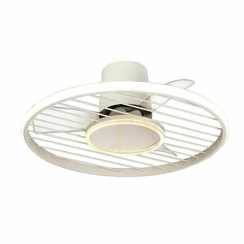 Kontrola Bílý stropní ventilátor se světlem LED Mantra SOHO 8720, 66 cm