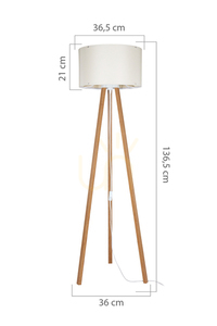 Stojací lampa Zuma Line PIKO ASZ.1664 Beżowy 1xE27 2 Stojací lampa Zuma Line PIKO ASZ.1664 Beżowy 1xE27 small 2