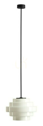 Kontrola Plafon Aldex Filo Milky L černý 22 cm 1x15 W 9001PL_G1_L