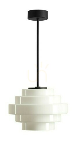 Kontrola Plafon Aldex Filo Milky S černý 22 cm sklo SKU 9001PL_G1_S