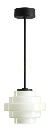 Kontrola Stropní svítidlo Aldex Filo Milky S černé 14 cm 9002PL_G1_S