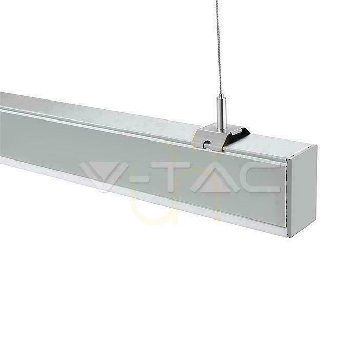 Náhled V-TAC LED lineární SAMSUNG CHIP 40W Povrchová montáž/zavěšený pro připojení Stříbrná 0-10V 120cm VT-7-43 4000K 3590lm V-TAC LED lineární SAMSUNG CHIP 40W Povrchová montáž/zavěšený pro připojení Stříbrná 0-10V 120cm VT-7-43 4000K 3590lm