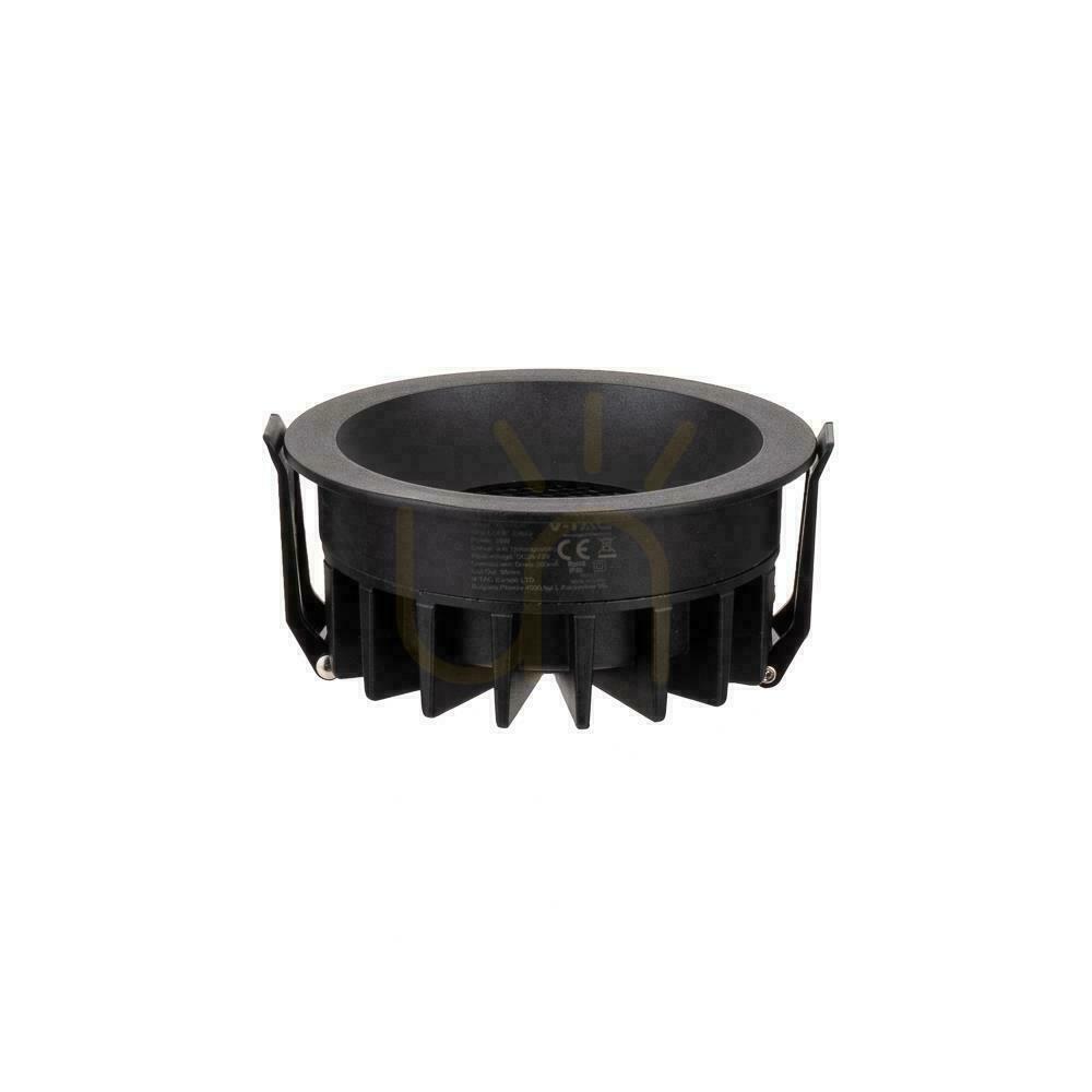 Pohled V-TAC LED Downlight 24W BRIDGELUX CHIP CCT svítidlo Black Raster Anti-glare Honeycomb VT-17024 2540lm V-TAC LED Downlight 24W BRIDGELUX CHIP CCT svítidlo Black Raster Anti-glare Honeycomb VT-17024 2540lm