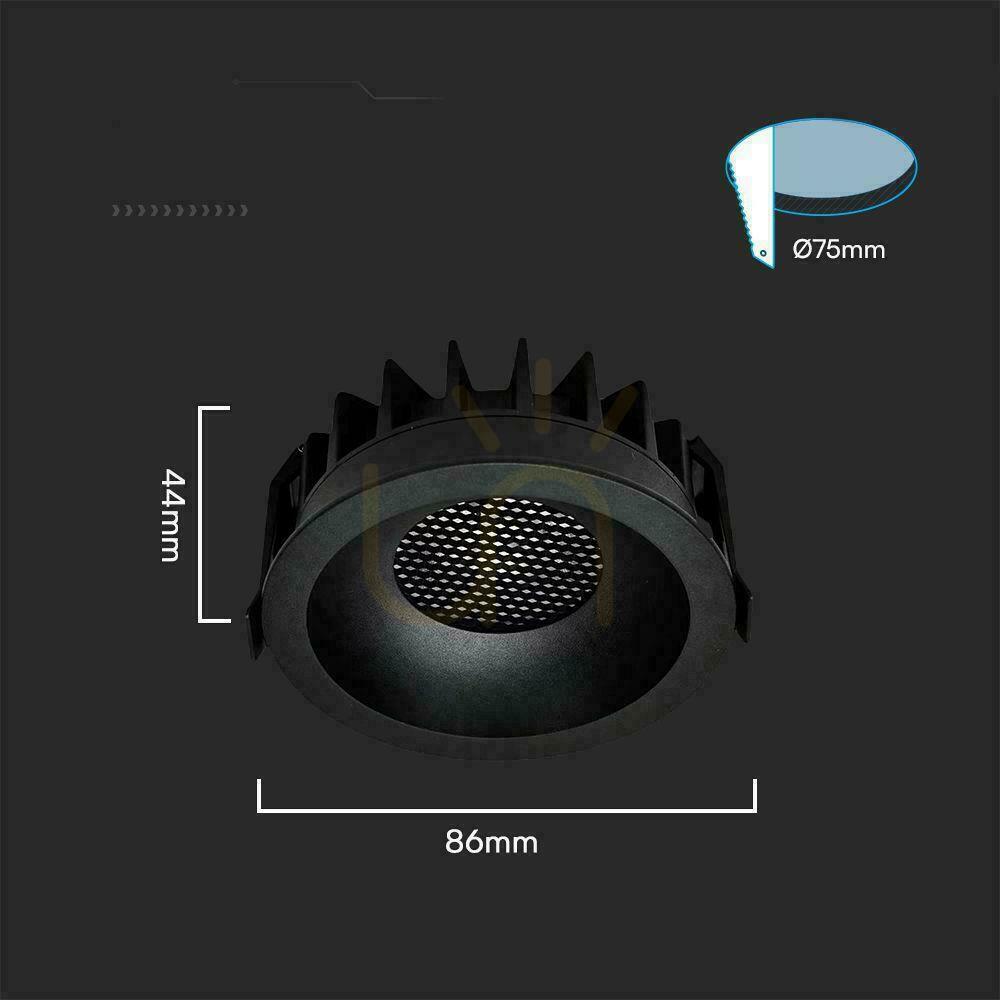 Zobrazit V-TAC LED Downlight 24W BRIDGELUX CHIP CCT svítidlo Black Raster Anti-glare Honeycomb VT-17024 2540lm V-TAC LED Downlight 24W BRIDGELUX CHIP CCT svítidlo Black Raster Anti-glare Honeycomb VT-17024 2540lm