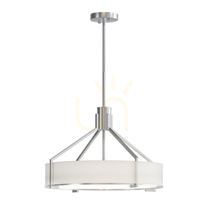 Závěsné světlo Doretto Open Design Highlights bílá saténový nikl 4xE27 50 cm small 1