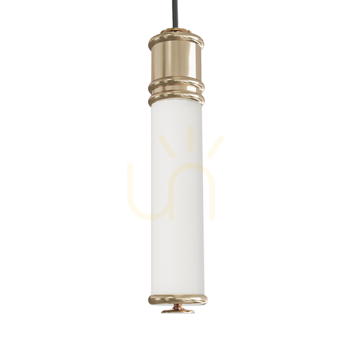 Kontrola Závěsná lampa Omi I Gold, bílý opál, 10W LED, 3000K, Open Design Highlights