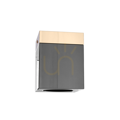 Kontrola Stropní svítidlo Cubo Nero Gold Open Design Highlights černé zlaté GU10